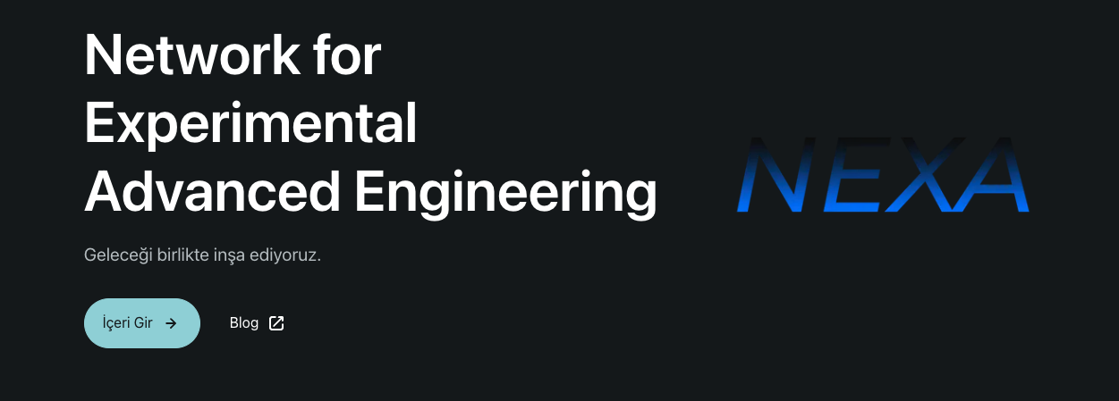 Sayfanın giriş ekranı